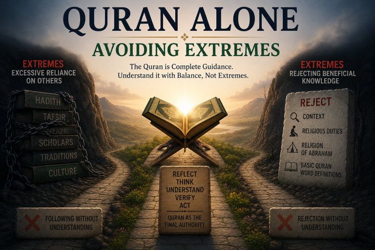 Quran Alone: Avoiding Extremes and Upholding Religious Duties