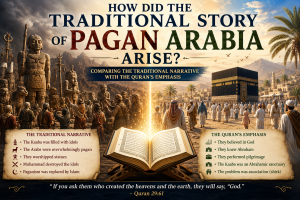 Traditional narrative vs Quran emphasis