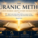 An open Quran illuminated by golden light at sunrise, symbolizing the Quranic method of deriving religious guidance directly from God's words above all human words.