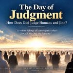 Illustration representing the Day of Judgment when humans and jinn are judged by God with perfect justice.